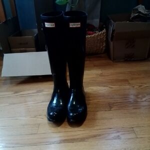 Hunter Classic Black Glossy Boots